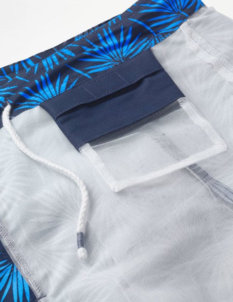 Board Shorts - Electric Blue Palm Board Shorts - Electric Blue Palm