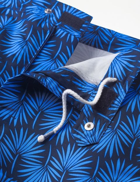 Board Shorts - Electric Blue Palm Board Shorts - Electric Blue Palm