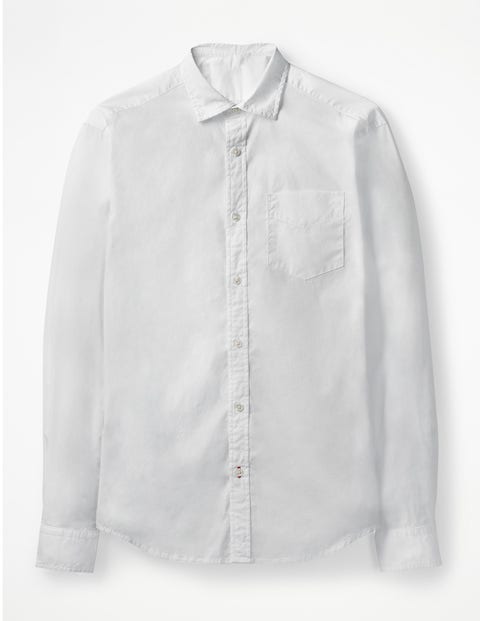 Poplin Cutaway Collar Shirt - White Poplin Cutaway Collar Shirt - White