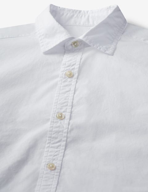 Slim Fit Poplin Cutaway Collar - White Slim Fit Poplin Cutaway Collar - White