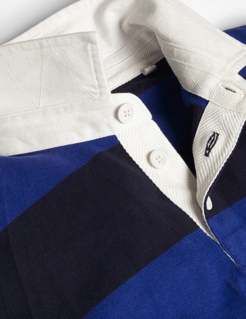 Rugby Shirt - Navy/Blue Wave Stripe Rugby Shirt - Navy/Blue Wave Stripe