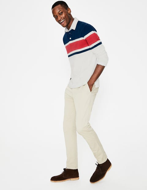 Birkett Rugby Shirt - Washed Crimson Multi Stripe Birkett Rugby Shirt - Washed Crimson Multi Stripe