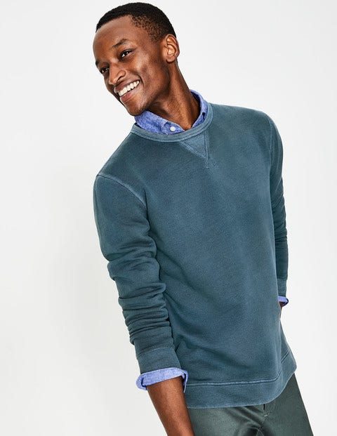 Mallory Garment Dye Sweatshirt - Oceania Blue Mallory Garment Dye Sweatshirt - Oceania Blue