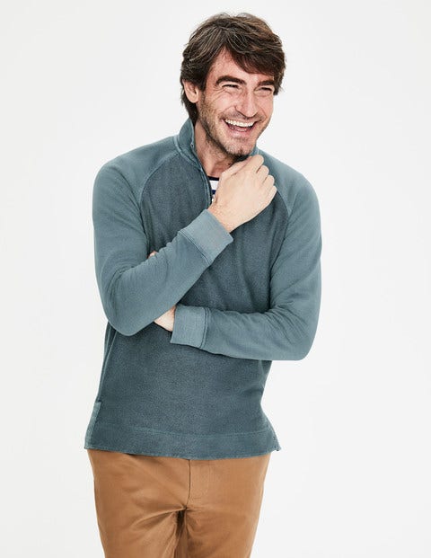 Mallory Garment-Dyed Half-Zip - Light Ocean Mallory Garment-Dyed Half-Zip - Light Ocean