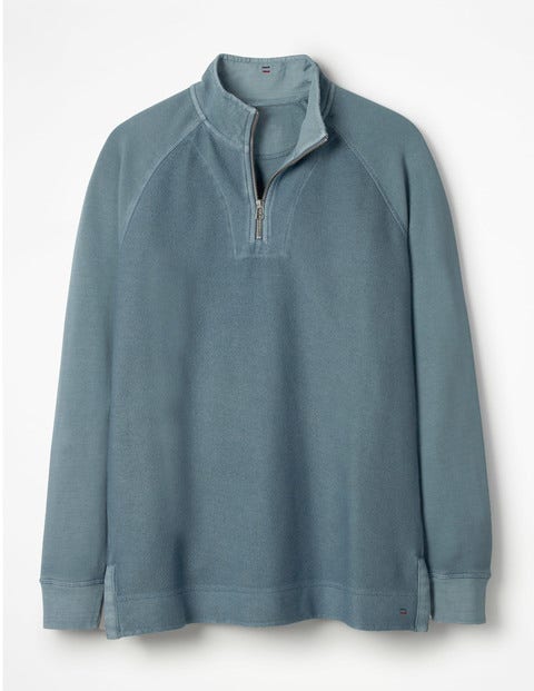 Mallory Garment-Dyed Half-Zip - Light Ocean Mallory Garment-Dyed Half-Zip - Light Ocean