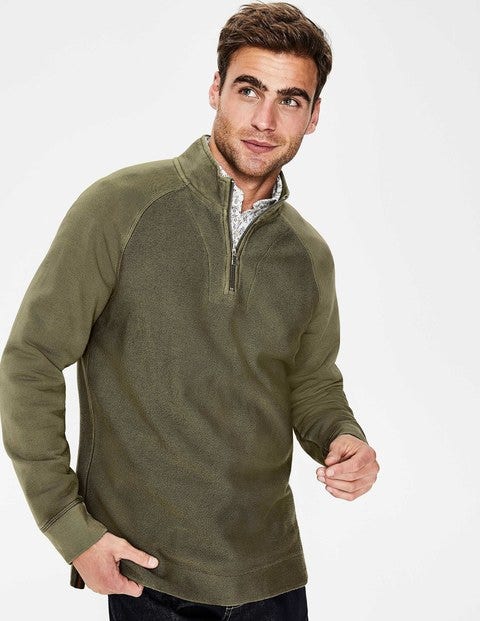 Mallory Garment-Dyed Half-Zip - Khaki Mallory Garment-Dyed Half-Zip - Khaki