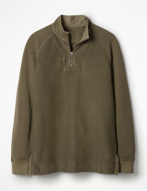 Mallory Garment-Dyed Half-Zip - Khaki Mallory Garment-Dyed Half-Zip - Khaki