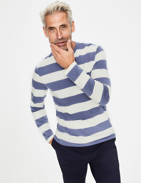 Long Sleeve Stripe T-Shirt - Ecru/Heather Stripe Long Sleeve Stripe T-Shirt - Ecru/Heather Stripe