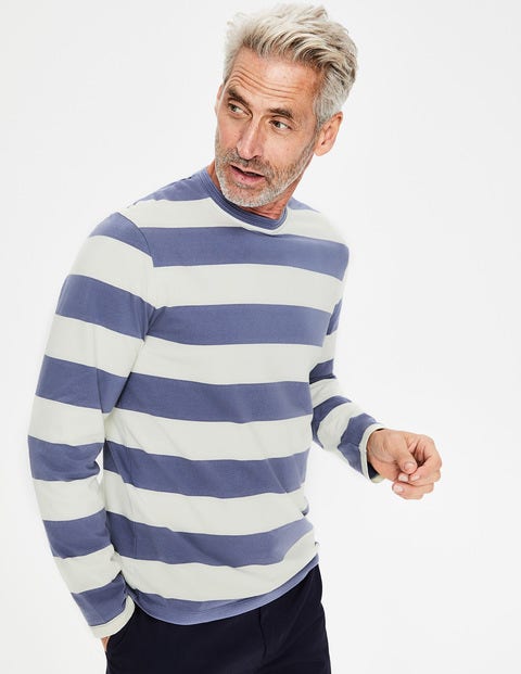Long Sleeve Stripe T-Shirt - Ecru/Heather Stripe Long Sleeve Stripe T-Shirt - Ecru/Heather Stripe