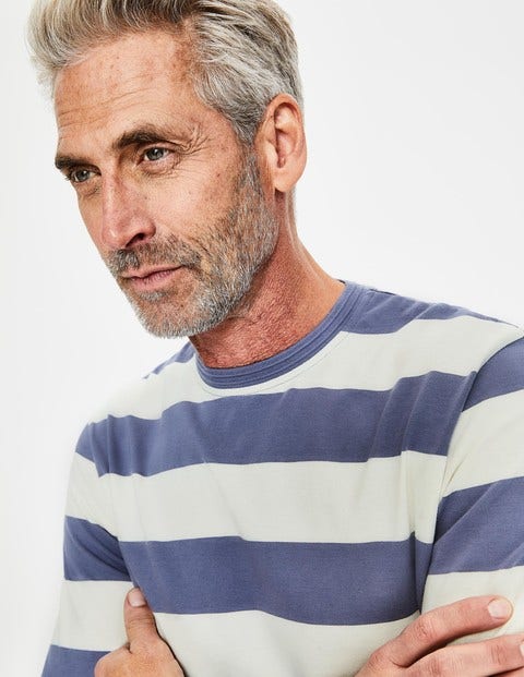 Long Sleeve Stripe T-Shirt - Ecru/Heather Stripe Long Sleeve Stripe T-Shirt - Ecru/Heather Stripe
