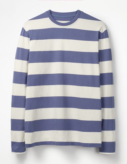 Long Sleeve Stripe T-Shirt - Ecru/Heather Stripe Long Sleeve Stripe T-Shirt - Ecru/Heather Stripe