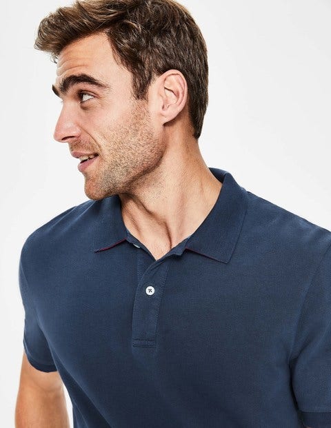 Pique Polo - College Blue Pique Polo - College Blue