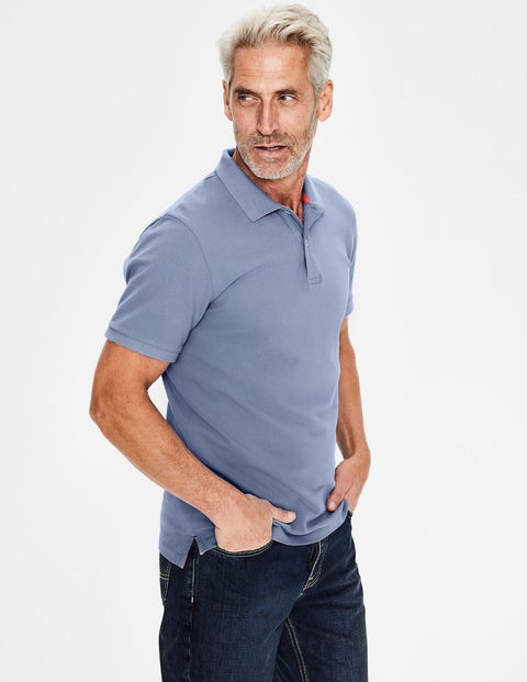 Pique Polo - Thistle Blue Pique Polo - Thistle Blue