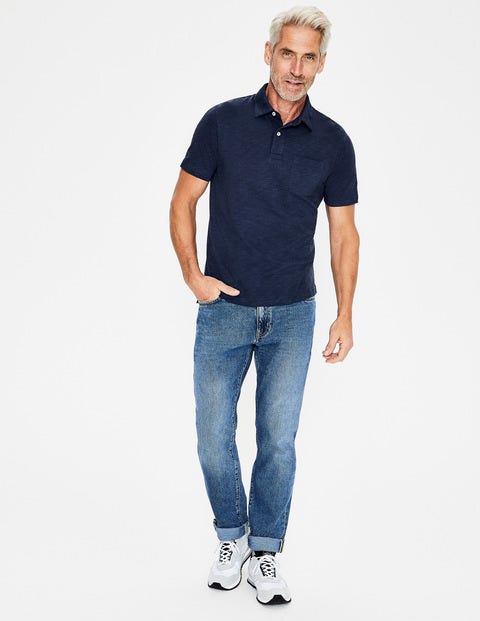 Slub Polo - College Blue Slub Polo - College Blue
