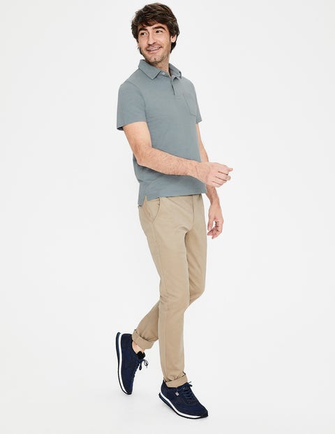 Slub Polo - Succulent Blue Slub Polo - Succulent Blue