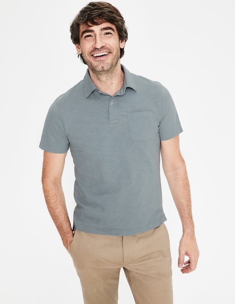 Slub Polo - Succulent Blue Slub Polo - Succulent Blue