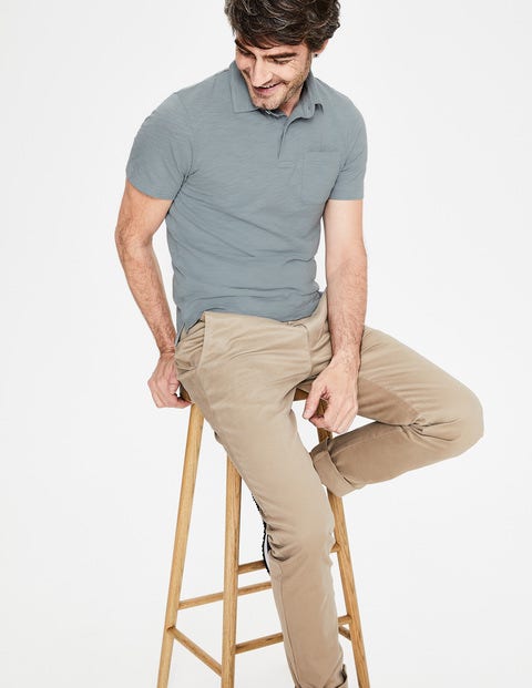 Slub Polo - Succulent Blue Slub Polo - Succulent Blue