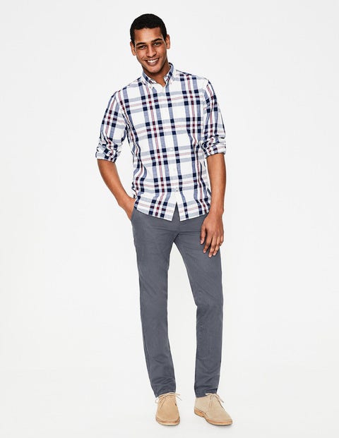 NEU Leichte Chino-Hose mit schmalem Schnitt - London Grau NEU Leichte Chino-Hose mit schmalem Schnitt - London Grau