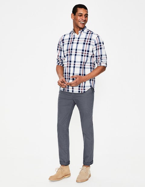 NEU Leichte Chino-Hose mit schmalem Schnitt - London Grau NEU Leichte Chino-Hose mit schmalem Schnitt - London Grau