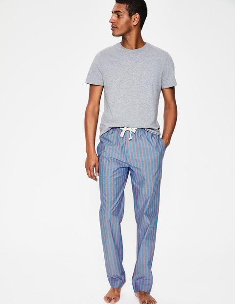 Cotton Poplin Pyjama Bottoms - Duke/Tropical Orange Stripe Cotton Poplin Pyjama Bottoms - Duke/Tropical Orange Stripe