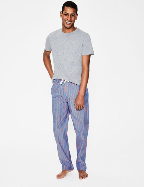 Cotton Poplin Pyjama Bottoms - Duke/Tropical Orange Stripe Cotton Poplin Pyjama Bottoms - Duke/Tropical Orange Stripe