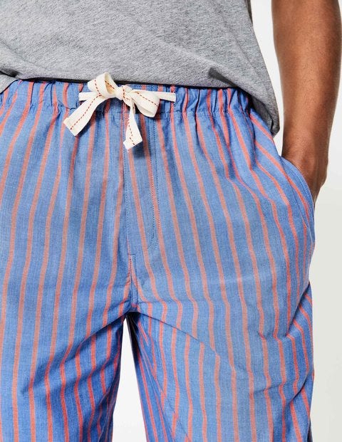 Cotton Poplin Pyjama Bottoms - Duke/Tropical Orange Stripe Cotton Poplin Pyjama Bottoms - Duke/Tropical Orange Stripe