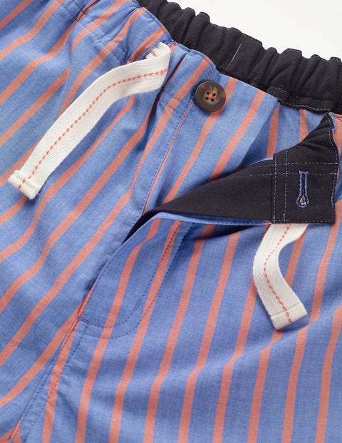 Cotton Poplin Pyjama Bottoms - Duke/Tropical Orange Stripe Cotton Poplin Pyjama Bottoms - Duke/Tropical Orange Stripe