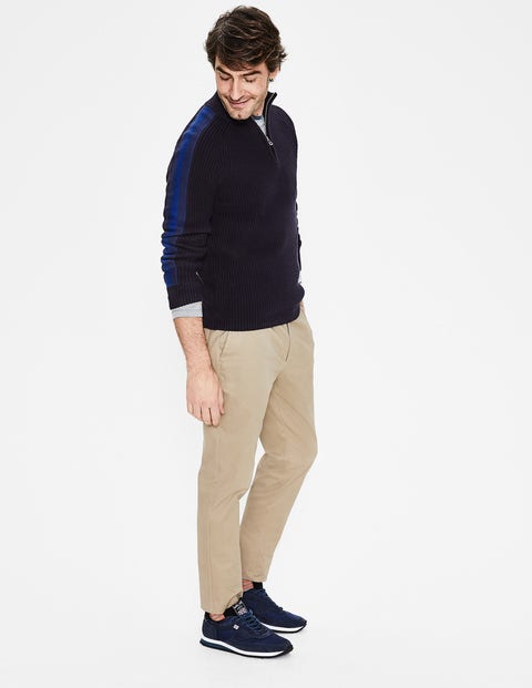 Islington Half-Zip - Navy Stripe Islington Half-Zip - Navy Stripe