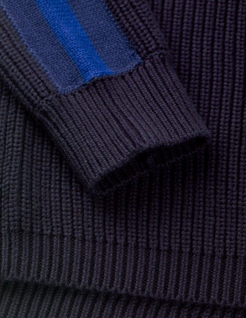 Islington Half-Zip - Navy Stripe Islington Half-Zip - Navy Stripe