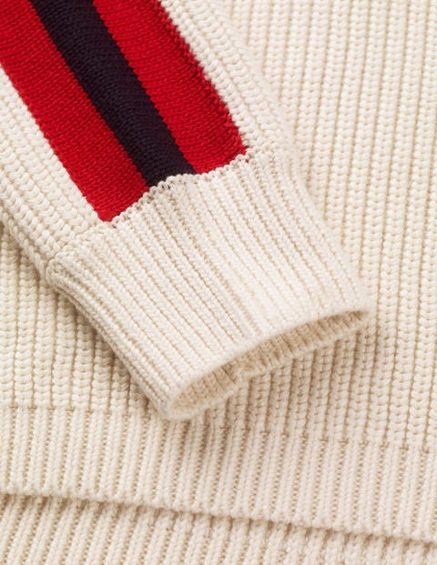 Islington Half-Zip - Ecru Stripe Islington Half-Zip - Ecru Stripe