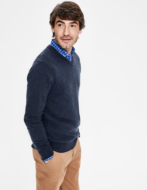 Bloomsbury Pullover Mit V-Ausschnitt - Denim-Blau Bloomsbury Pullover Mit V-Ausschnitt - Denim-Blau