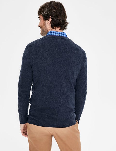 Bloomsbury Pullover Mit V-Ausschnitt - Denim-Blau Bloomsbury Pullover Mit V-Ausschnitt - Denim-Blau