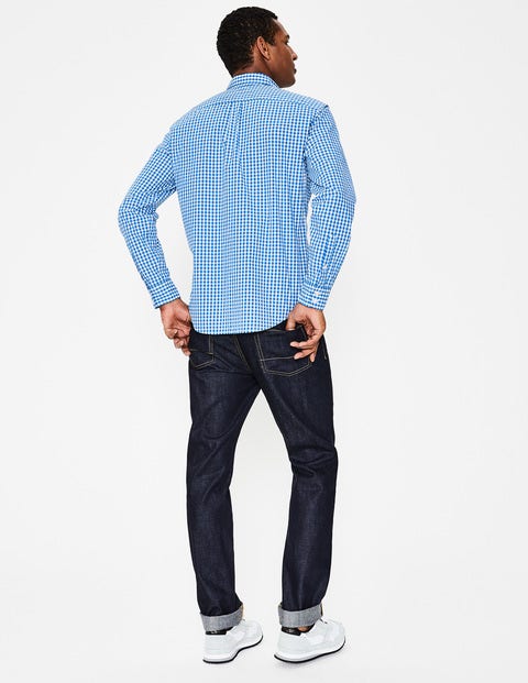 Chemise En Popeline À Motif - Vichy bleu électrique Chemise En Popeline À Motif - Vichy bleu électrique