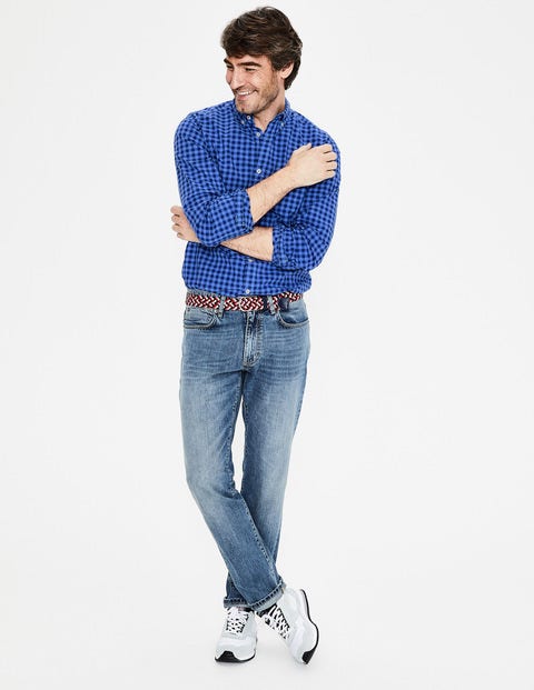 Garment-Dyed Poplin Shirt - Surf Blue Garment-Dyed Poplin Shirt - Surf Blue