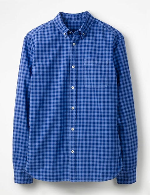 Garment-Dyed Poplin Shirt - Surf Blue Garment-Dyed Poplin Shirt - Surf Blue
