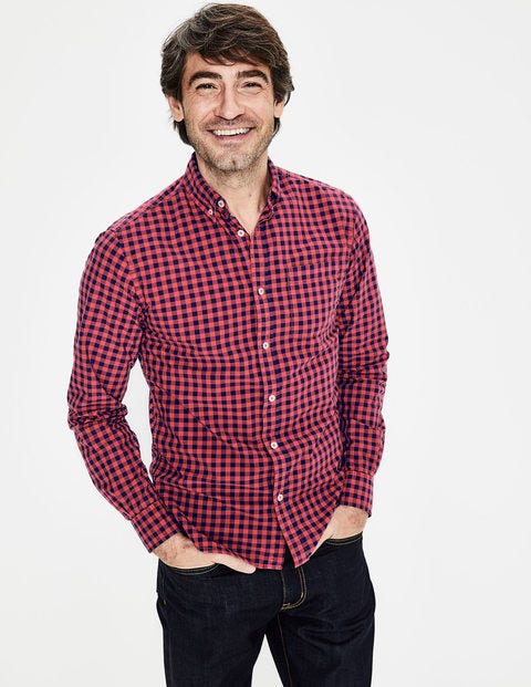 Garment-Dyed Poplin Shirt - Washed Crimson Garment-Dyed Poplin Shirt - Washed Crimson