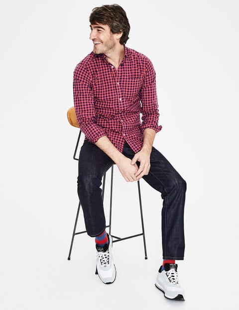 Garment-Dyed Poplin Shirt - Washed Crimson Garment-Dyed Poplin Shirt - Washed Crimson