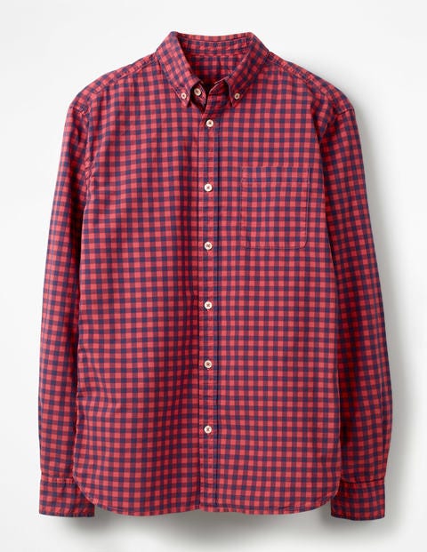 Garment-Dyed Poplin Shirt - Washed Crimson Garment-Dyed Poplin Shirt - Washed Crimson