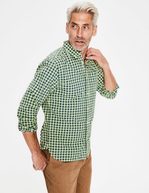Garment-Dyed Poplin Shirt - Yellow Garment-Dyed Poplin Shirt - Yellow