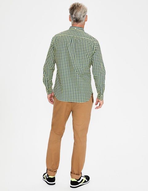 Garment-Dyed Poplin Shirt - Yellow Garment-Dyed Poplin Shirt - Yellow