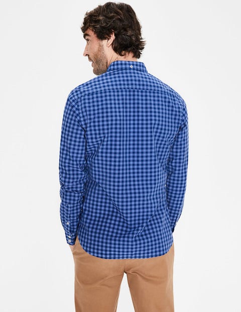 Slim Fit Garment-Dyed Shirt - Surf Blue Slim Fit Garment-Dyed Shirt - Surf Blue