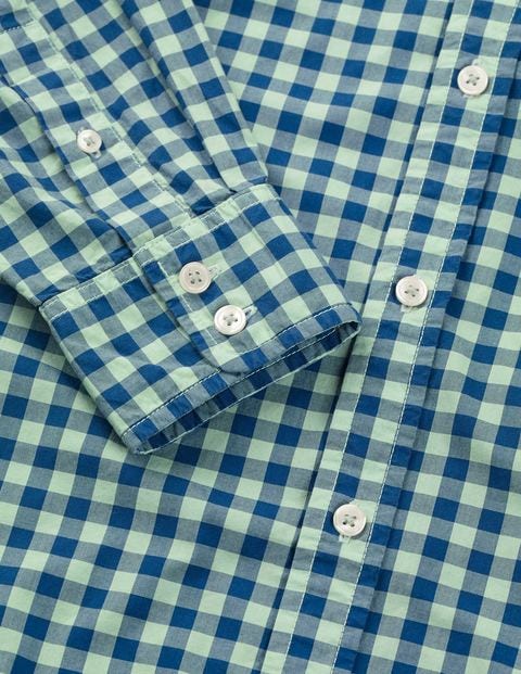 Slim Fit Garment-Dyed Shirt - Green Slim Fit Garment-Dyed Shirt - Green