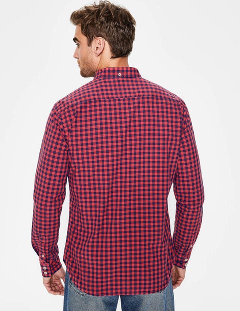 Chemise Teinte En Pièce Coupe Slim - Pourpre délavé Chemise Teinte En Pièce Coupe Slim - Pourpre délavé