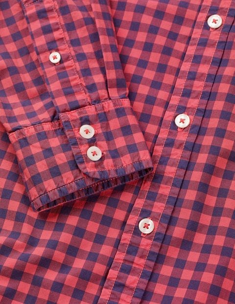 Chemise Teinte En Pièce Coupe Slim - Pourpre délavé Chemise Teinte En Pièce Coupe Slim - Pourpre délavé