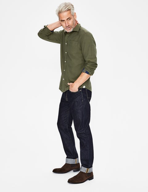 Double Cloth Shirt - Kiwi Green Check Double Cloth Shirt - Kiwi Green Check