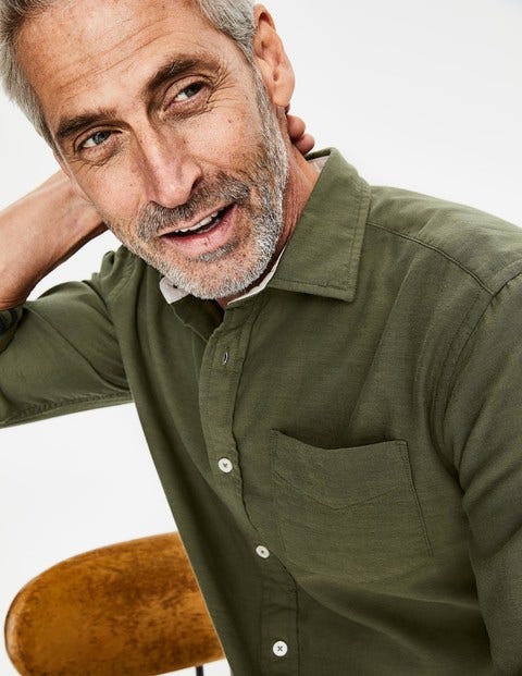 Double Cloth Shirt - Kiwi Green Check Double Cloth Shirt - Kiwi Green Check