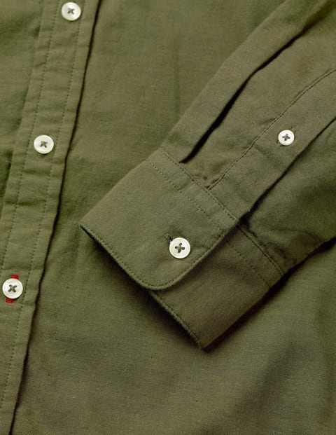 Double Cloth Shirt - Kiwi Green Check Double Cloth Shirt - Kiwi Green Check