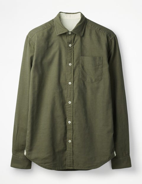Double Cloth Shirt - Kiwi Green Check Double Cloth Shirt - Kiwi Green Check
