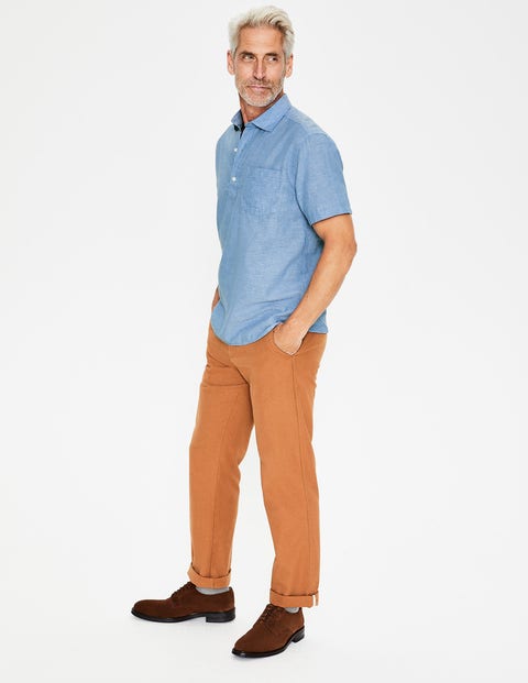 Linen Cotton Popover - Washed Blue Chambray Linen Cotton Popover - Washed Blue Chambray