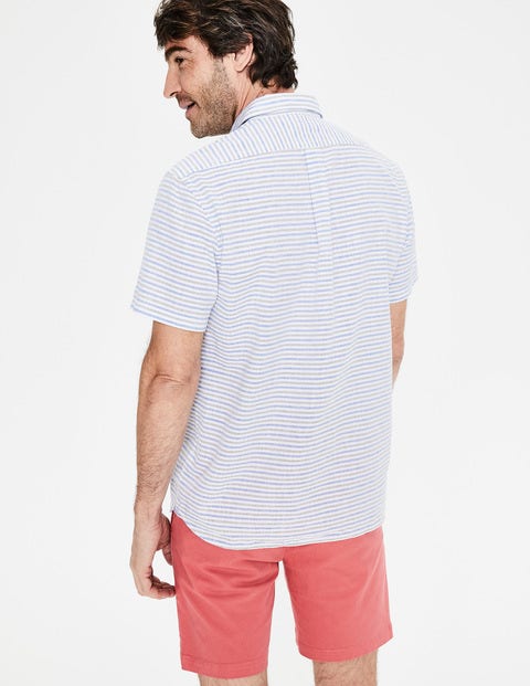 Linen Cotton Popover - Army Green Multi Stripe Linen Cotton Popover - Army Green Multi Stripe
